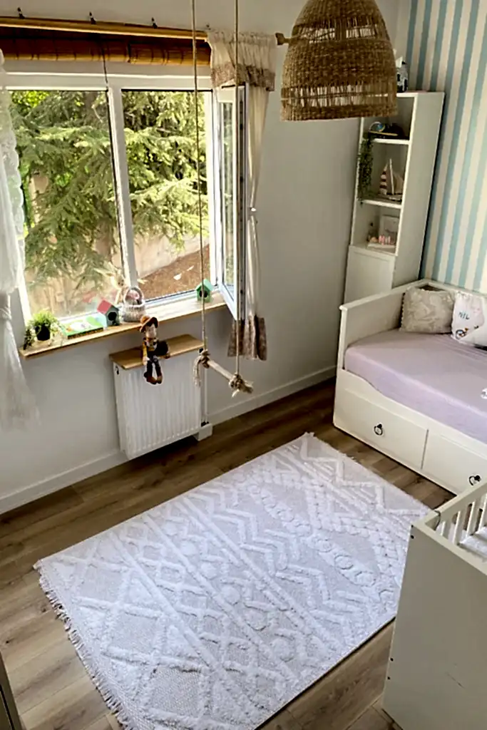 Apex Habitat 7601 Krem İskandinav Desen Halı