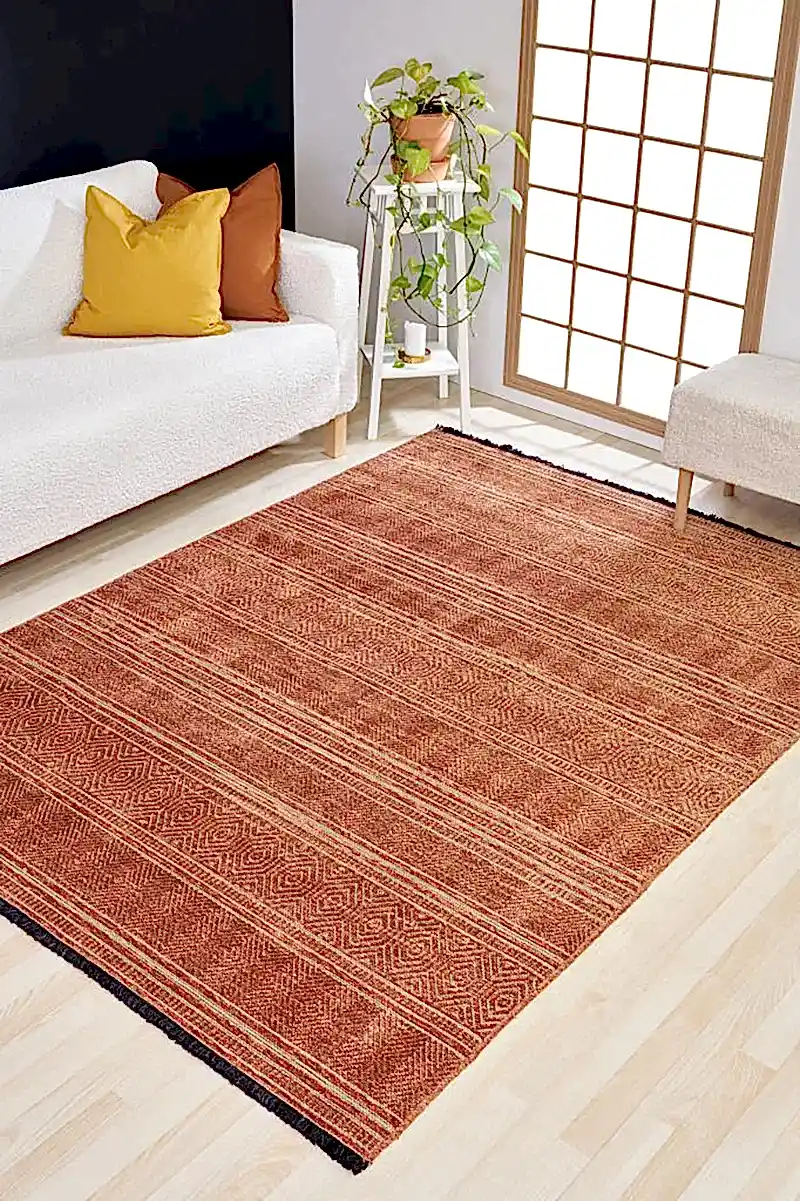 Apex Gloria 4006 Jüt Dokuma Kiremit Makine Dokuması Kilim