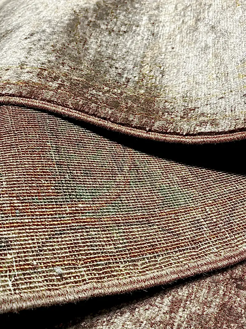 Overdye Serisi Eskitme El Dokuma Kahve Halı