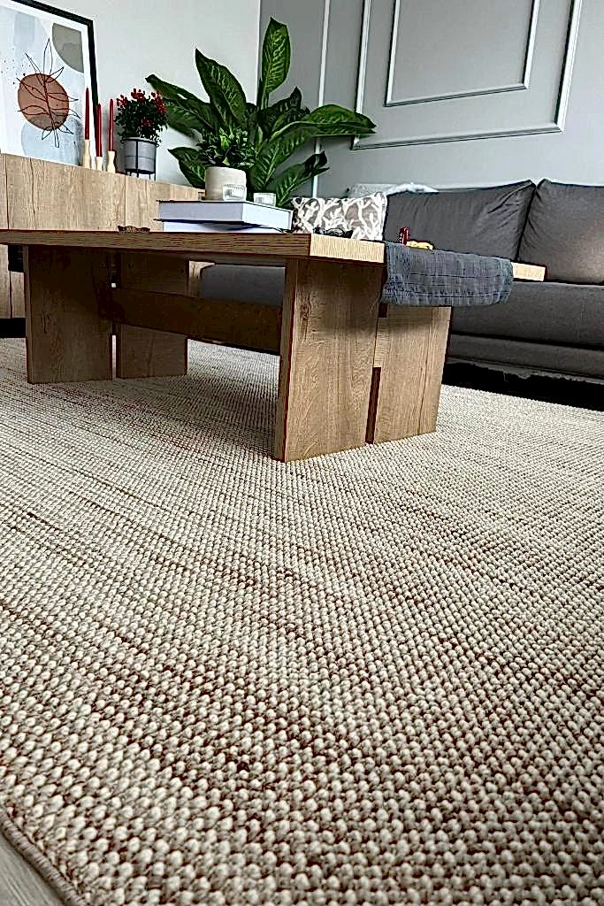 Apex Gala 2202 Bej Bukle Dokuma Makine Halısı