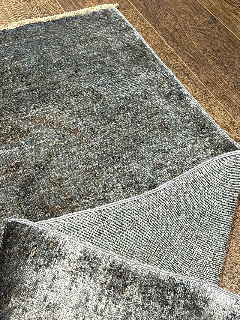 Overdye Serisi Eskitme El Dokuma Lacivert Halı