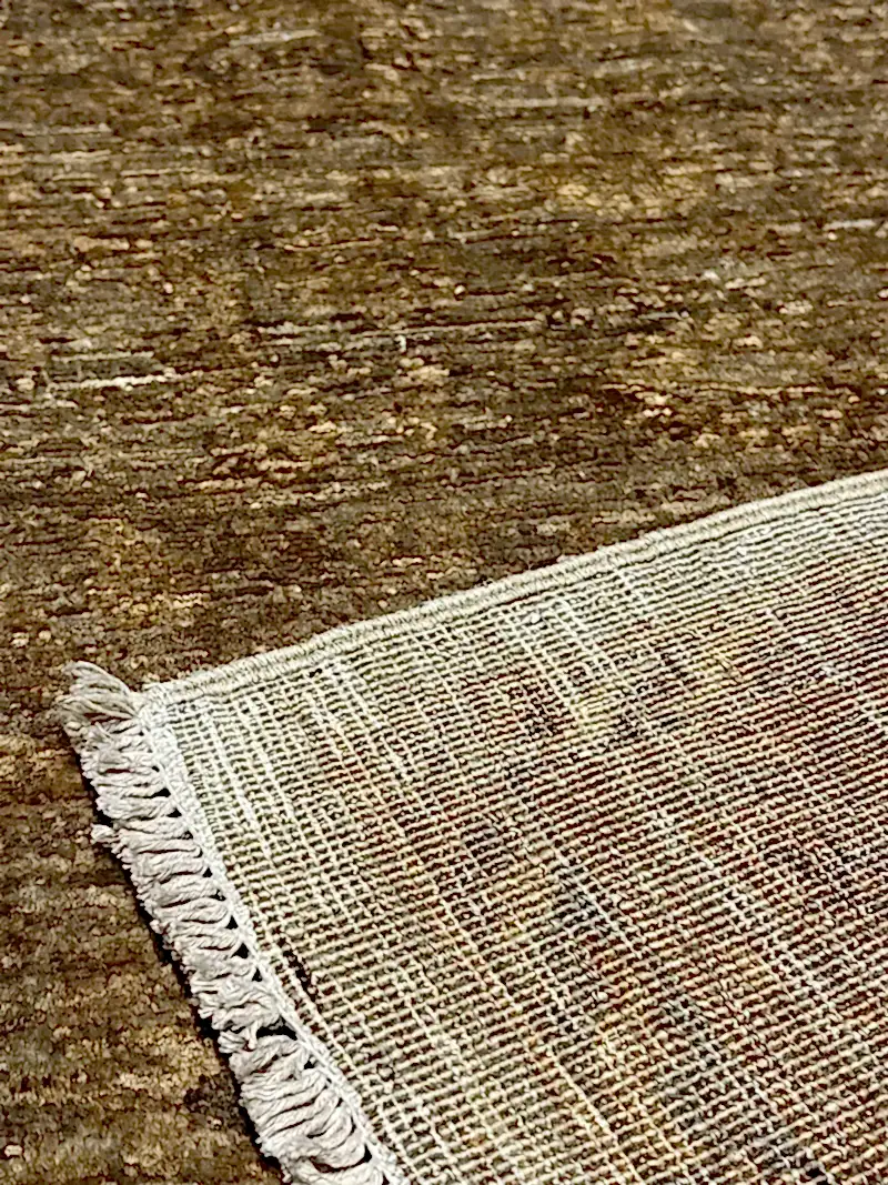 Overdye Serisi Eskitme El Dokuma Sarı Halı