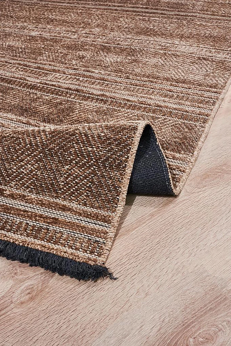 Apex Gloria 4002 Jüt Dokuma Kahve Makine Dokuması Kilim