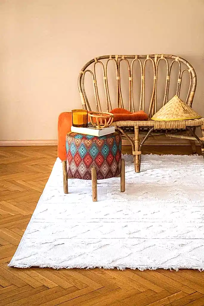 Apex Habitat 7601 Krem İskandinav Desen Halı