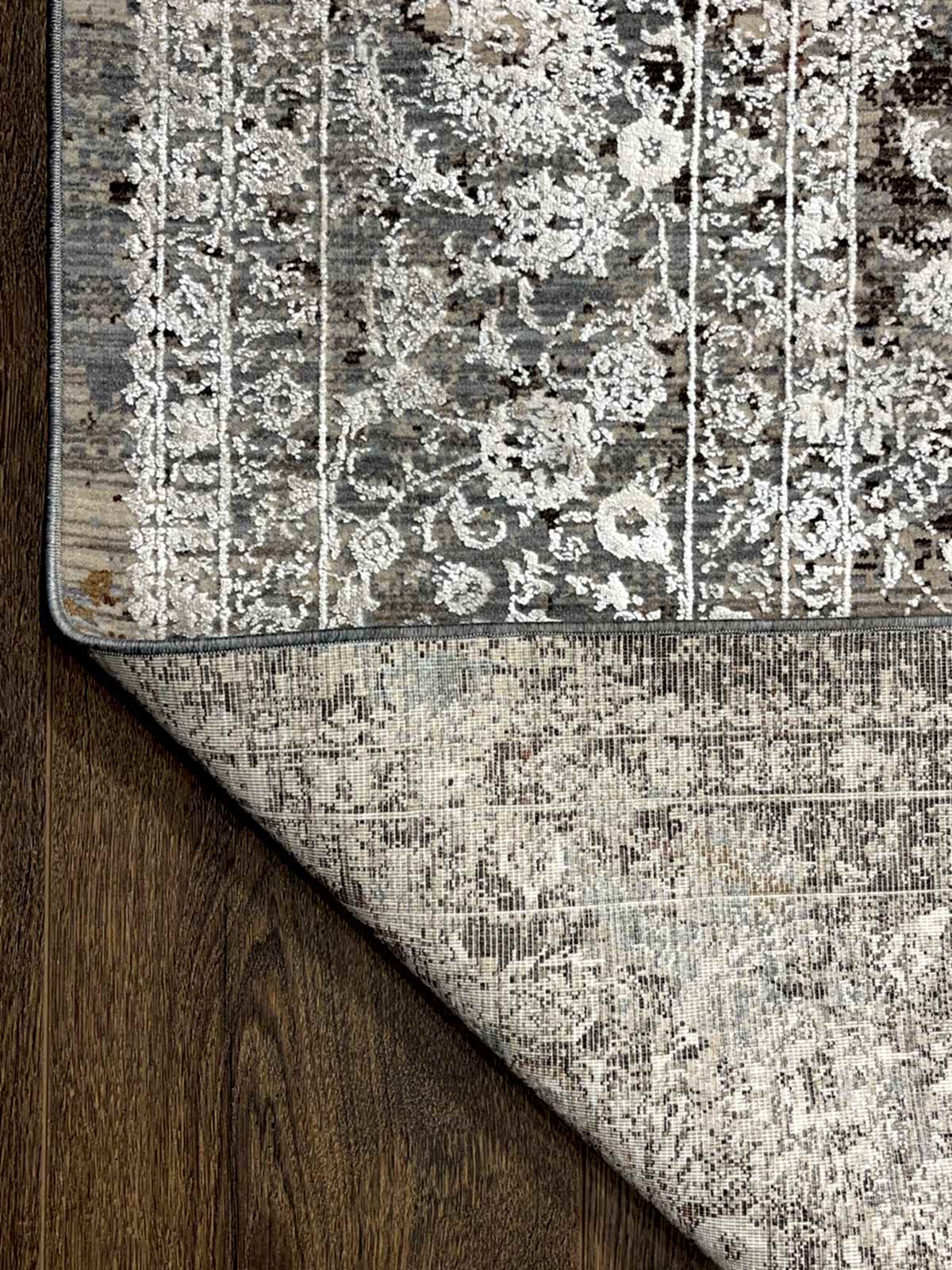 Hera Serisi Uşak Desen Krem Bambu Özel Tezgah Halısı