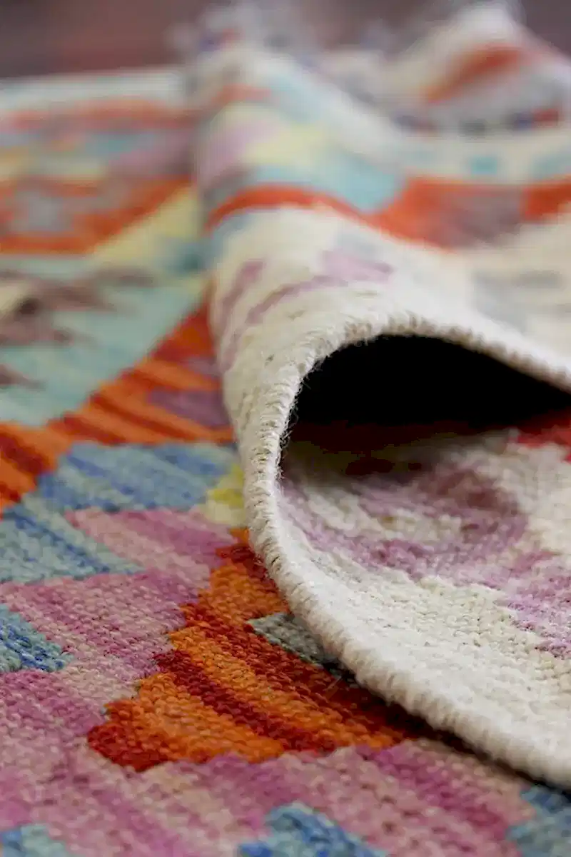 Natural El Dokuma Yün Afgan Kilim