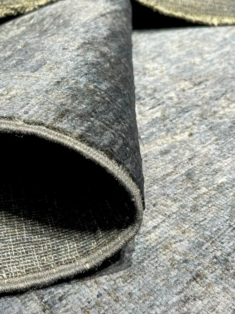 Overdye Serisi Eskitme El Dokuma Lacivert Halı