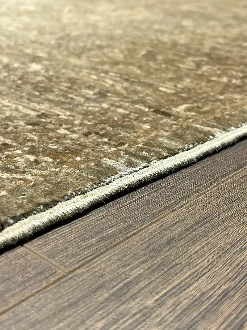 Overdye Serisi Eskitme El Dokuma Sarı Halı