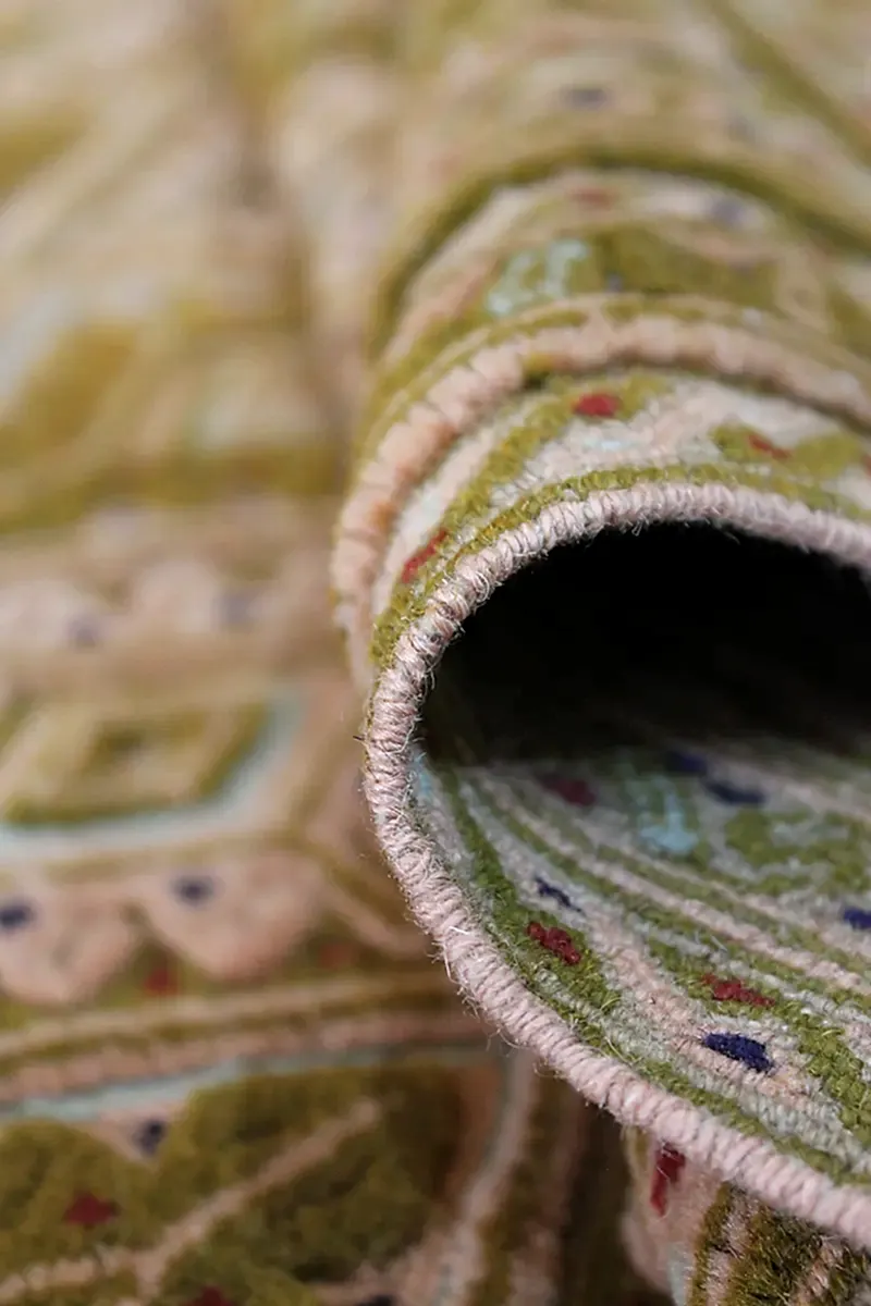 El Dokuma Afgan Berceste Kahve Yün Kilim