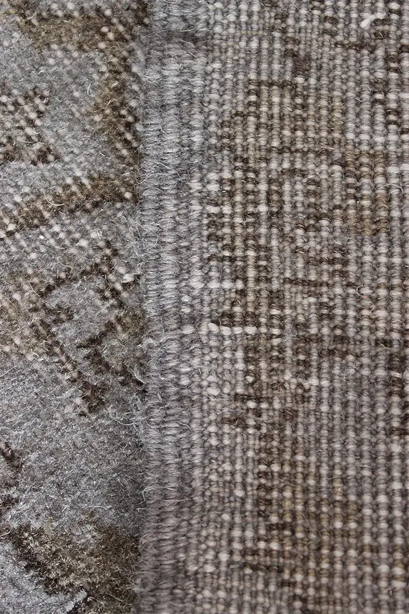 El Dokuma Gri Vintage Halı