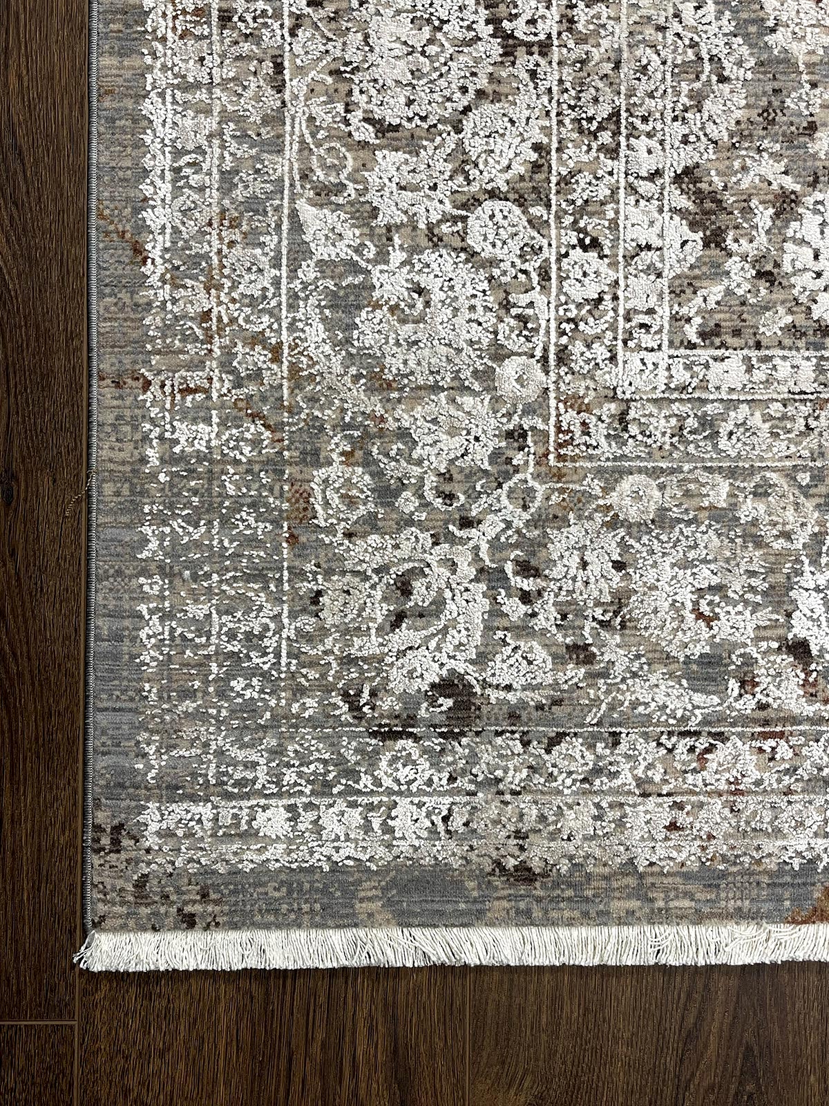 Hera Serisi Uşak Desen Krem Bambu Özel Tezgah Halısı