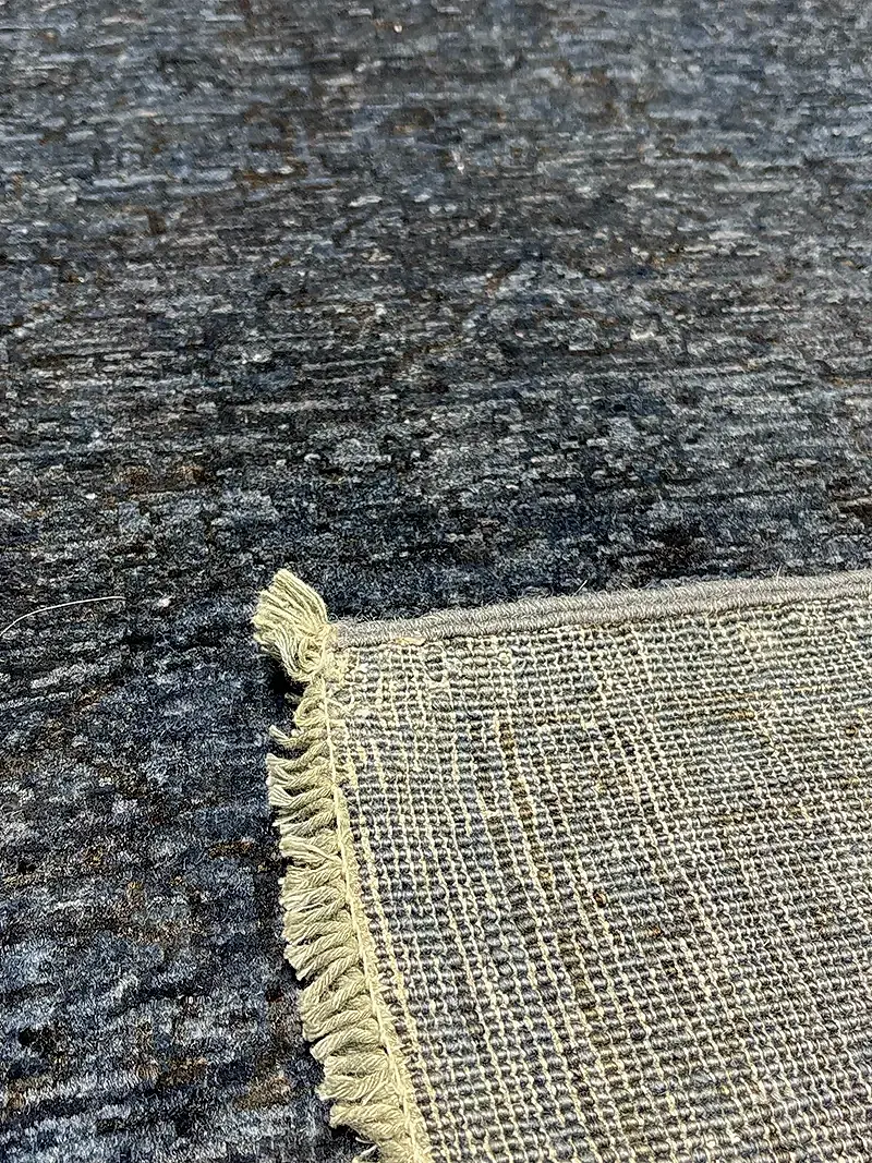 Overdye Serisi Eskitme El Dokuma Lacivert Halı