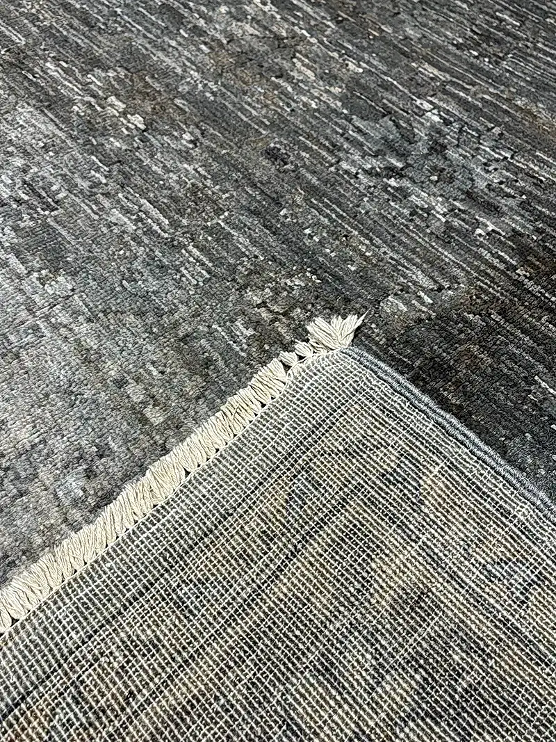 Overdye Serisi Eskitme El Dokuma Gri Halı
