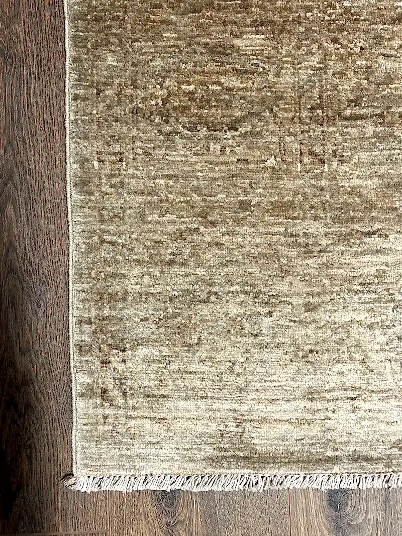 Overdye Serisi Eskitme El Dokuma Sarı Halı