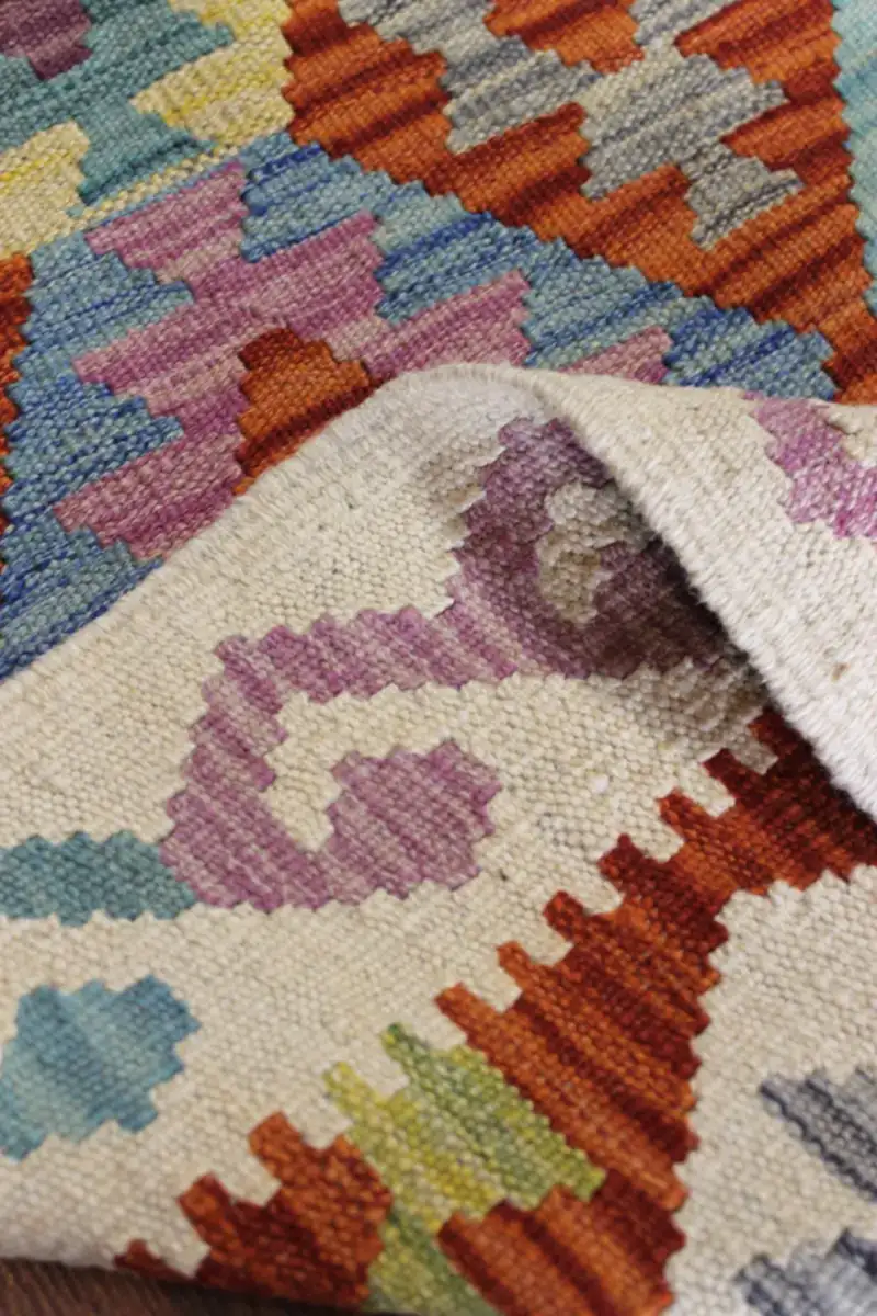 Natural El Dokuma Yün Afgan Kilim