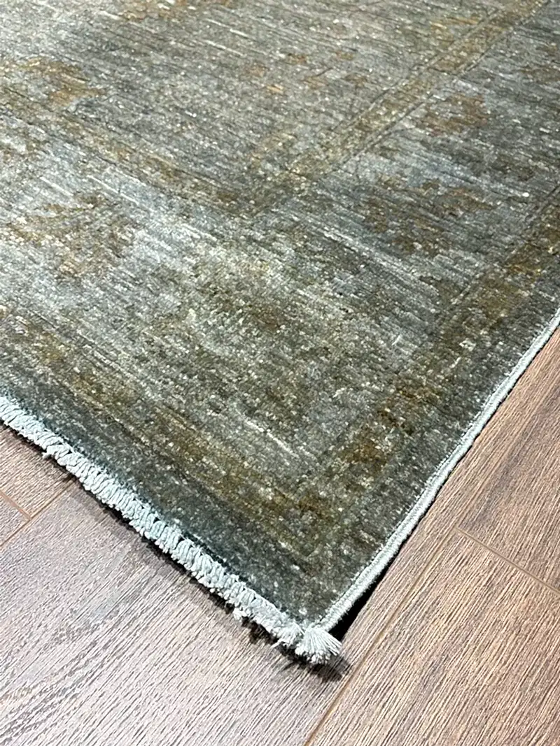 Overdye Serisi Eskitme El Dokuma Kahve Halı