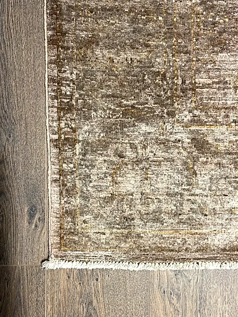 Overdye Serisi Eskitme El Dokuma Kahve Halı