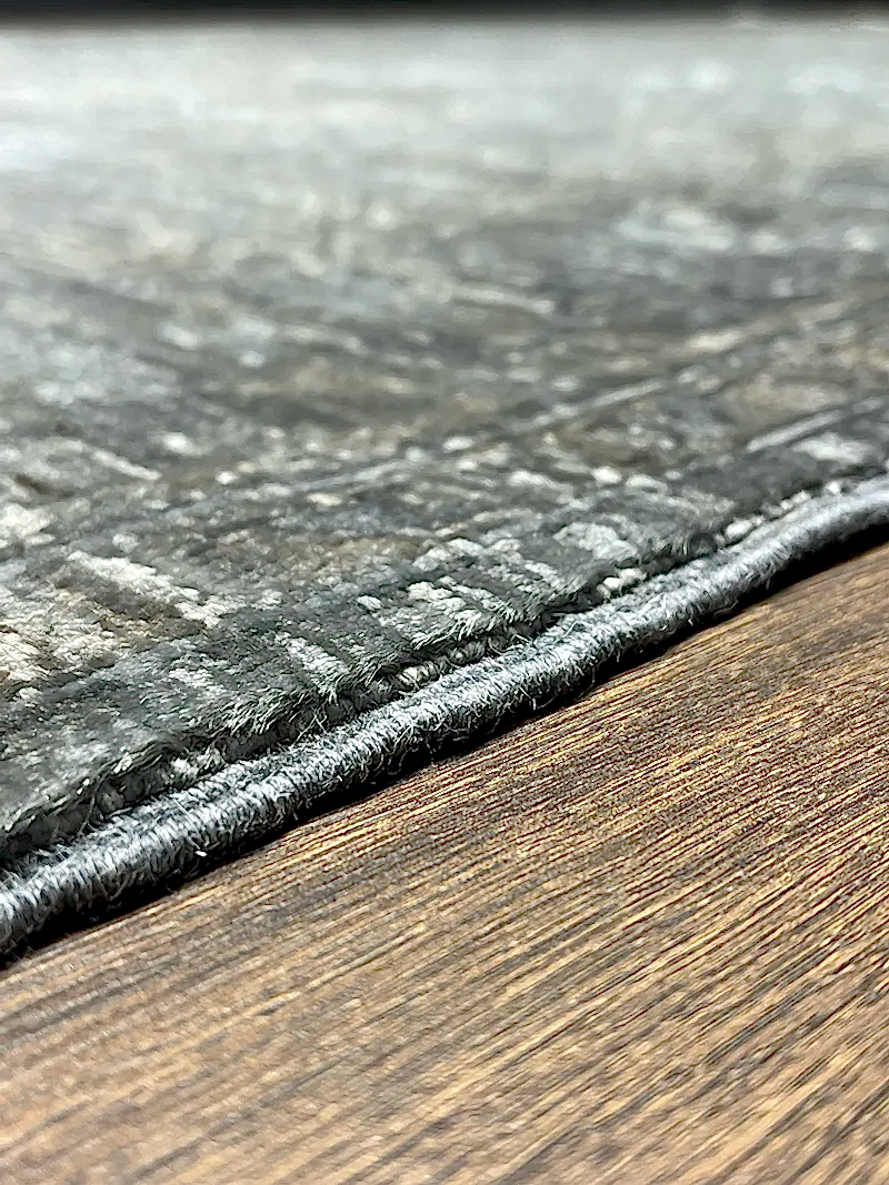 Overdye Serisi Eskitme El Dokuma Gri Halı