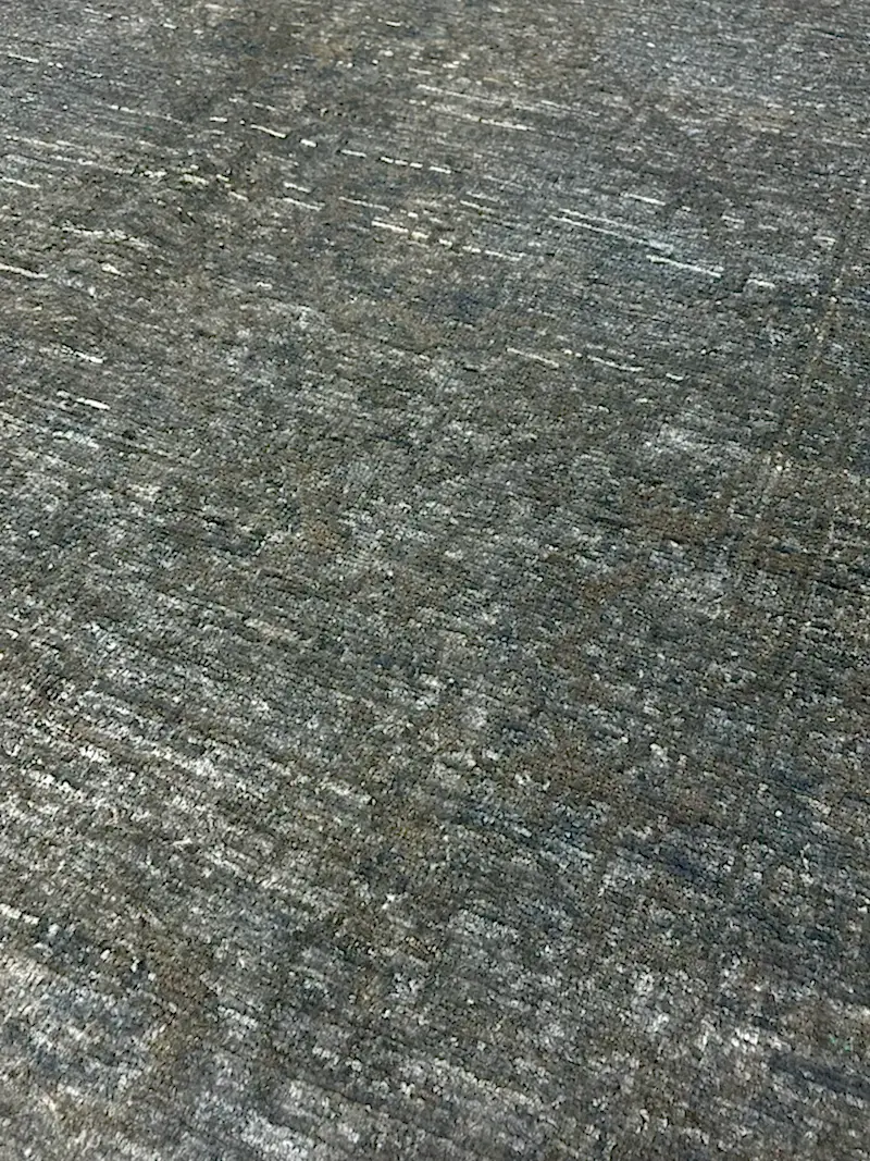 Overdye Serisi Eskitme El Dokuma Yeşil Halı