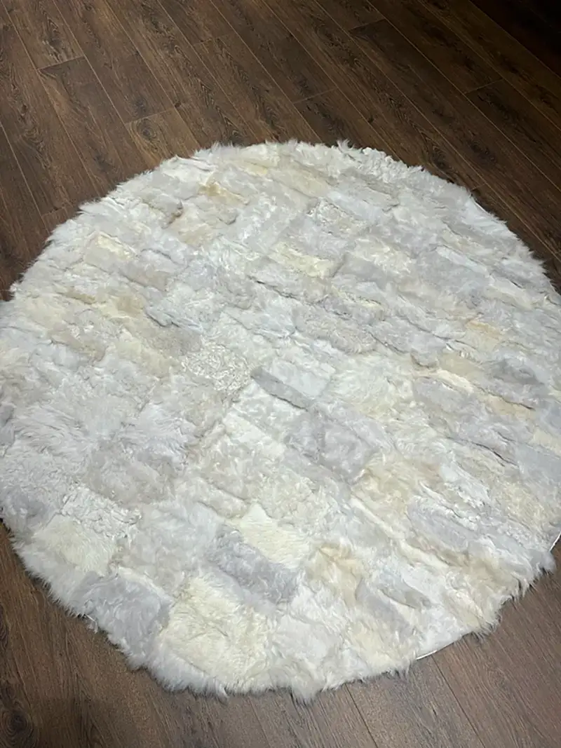 Toscana Serisi Sade Desenli Deri Post Halı