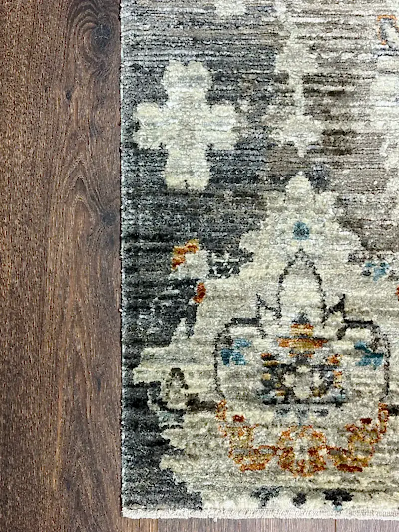 Woolknot Ametist Vintage Desenli Bej Makine Halısı