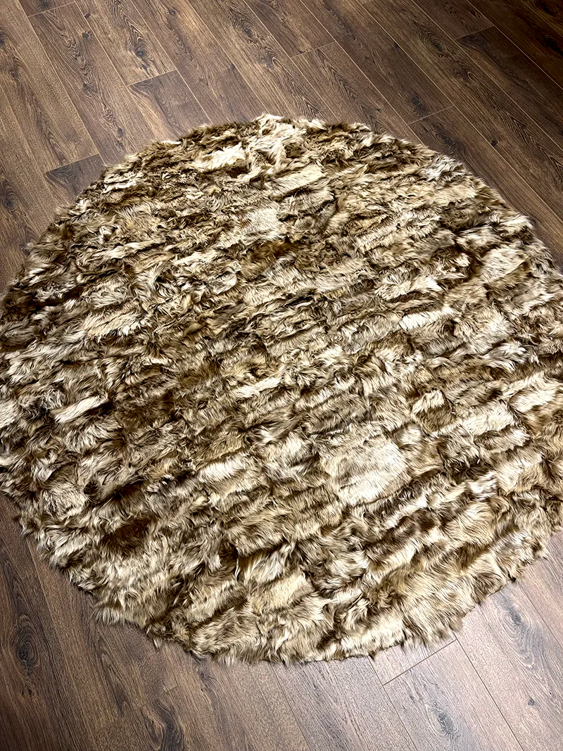 Toscana Serisi Sade Desenli Deri Post Halı