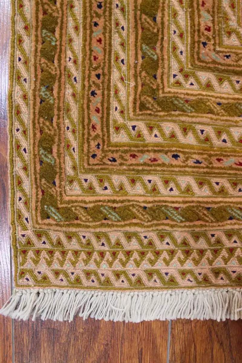 El Dokuma Afgan Berceste Kahve Yün Kilim