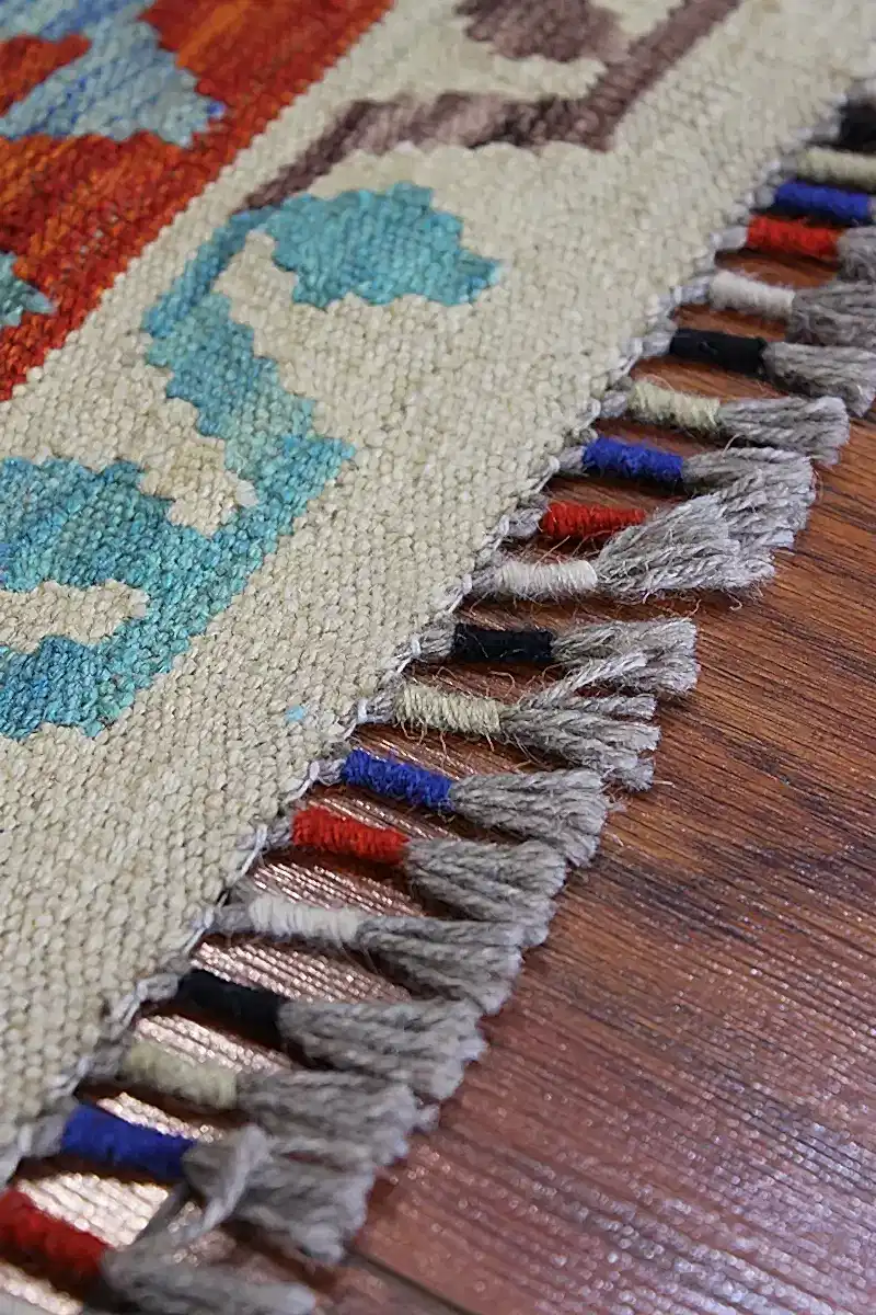 Natural El Dokuma Yün Afgan Kilim