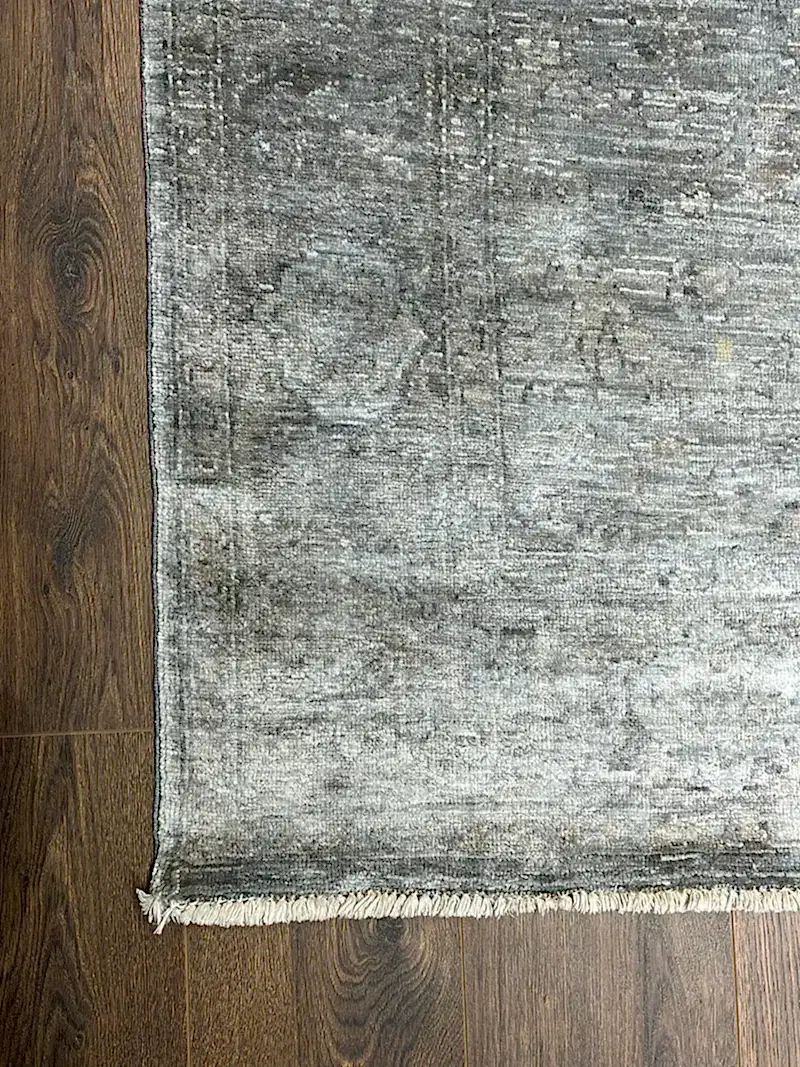 Overdye Serisi Eskitme El Dokuma Gri Halı