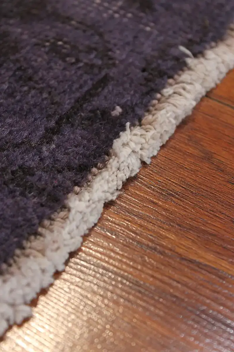 El Dokuma Mor Vintage Halı