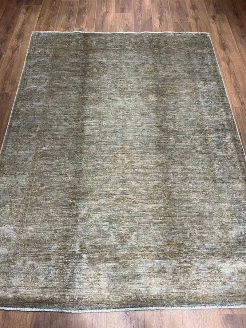 Overdye Serisi Eskitme El Dokuma Kahve Halı