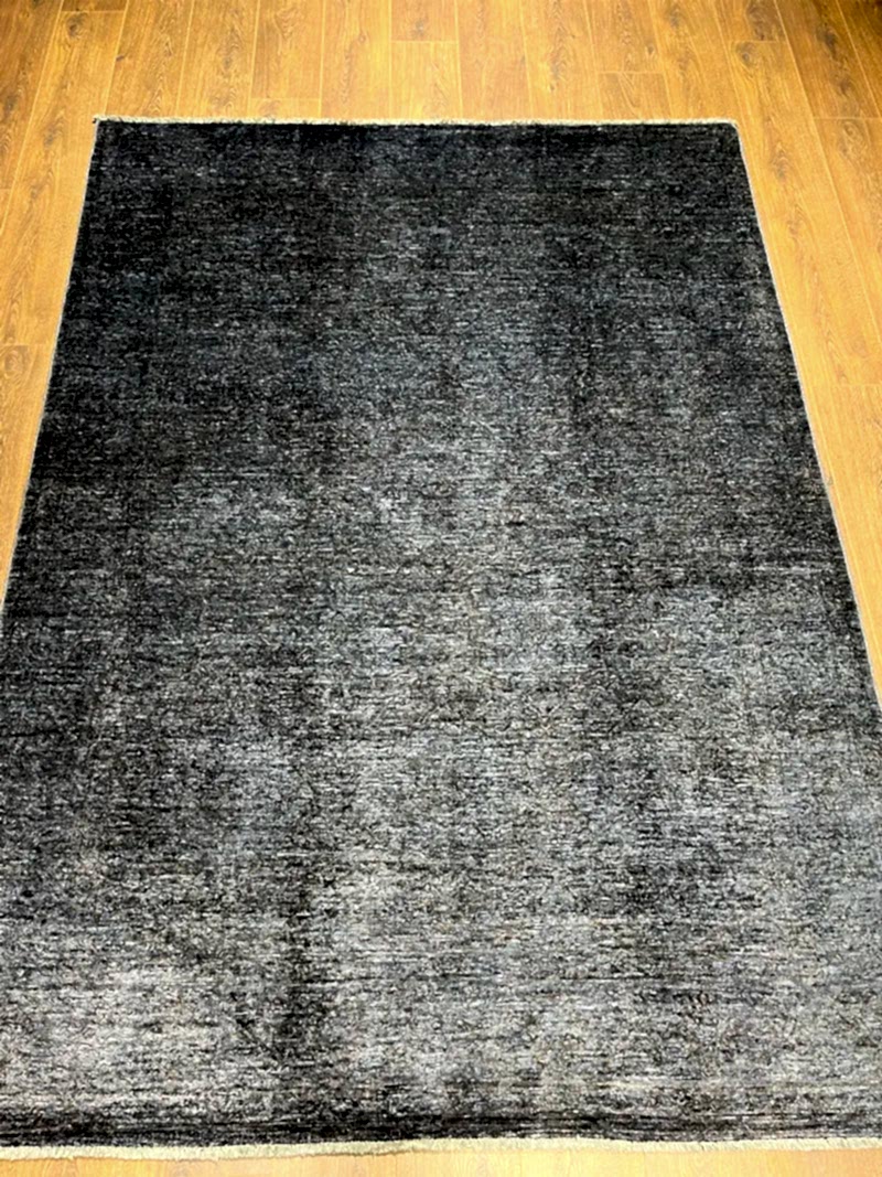 Overdye Serisi Eskitme El Dokuma Lacivert Halı