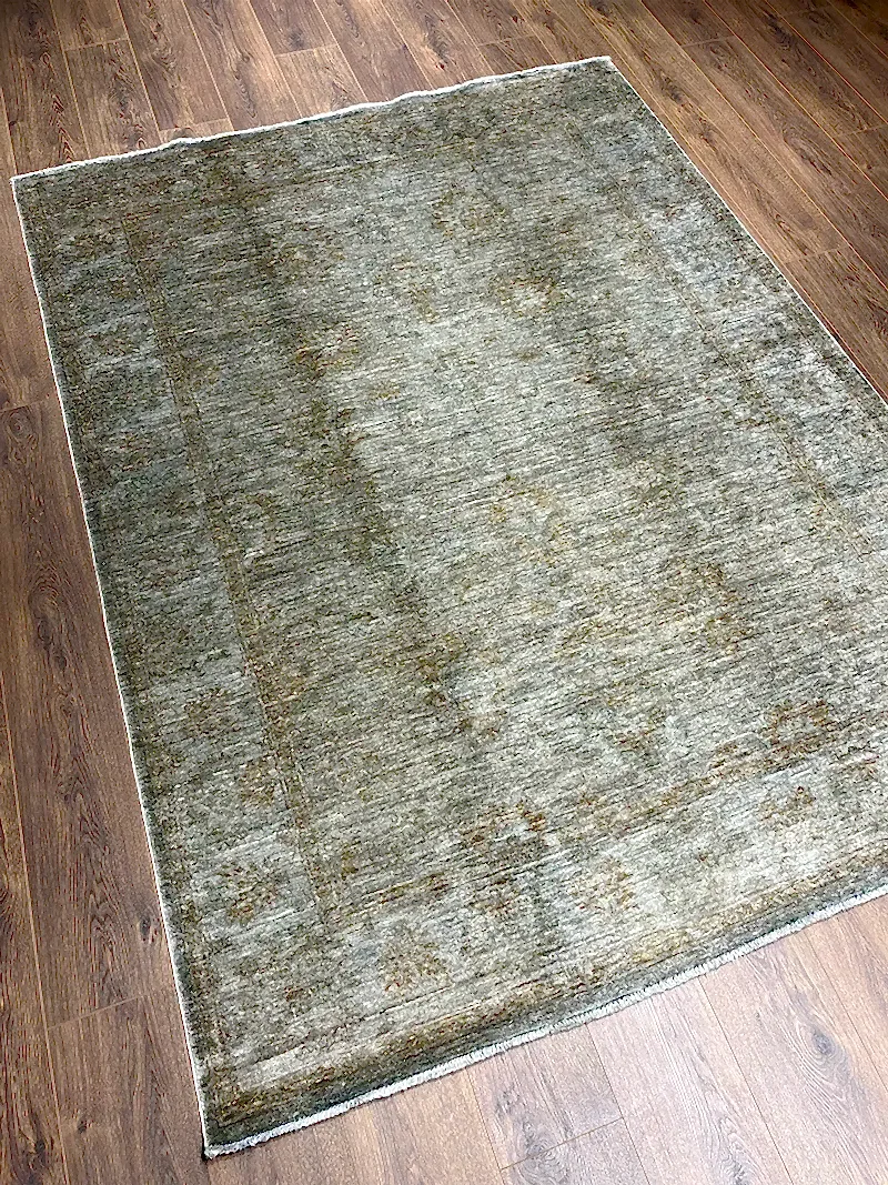 Overdye Serisi Eskitme El Dokuma Kahve Halı