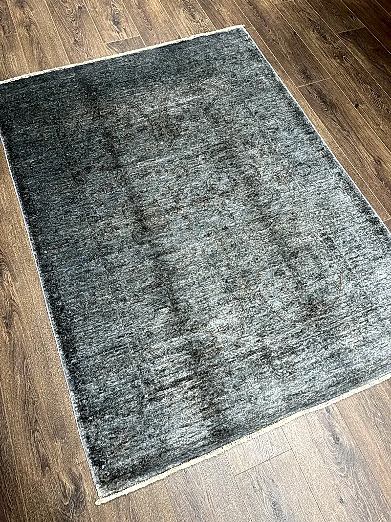 Overdye Serisi Eskitme El Dokuma Lacivert Halı