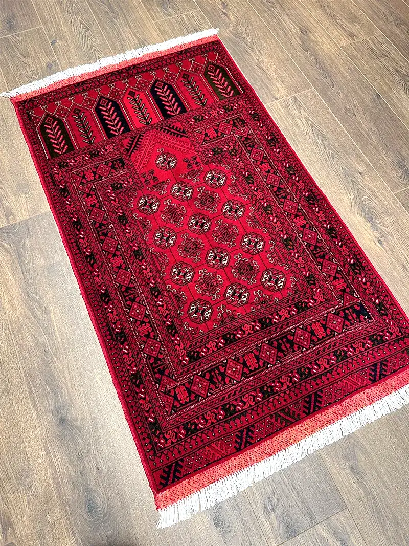 El Dokuma Afgan Bilicik Halısı Seccade