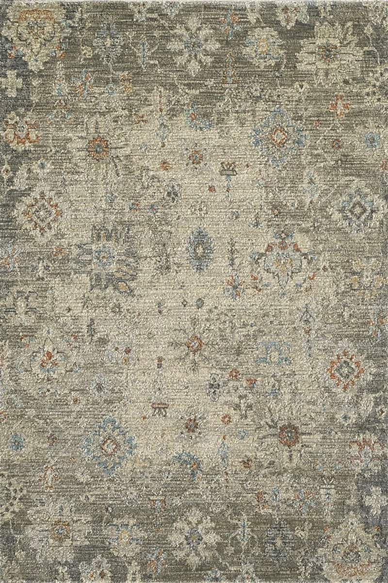 Woolknot Ametist Vintage Desenli Bej Makine Halısı